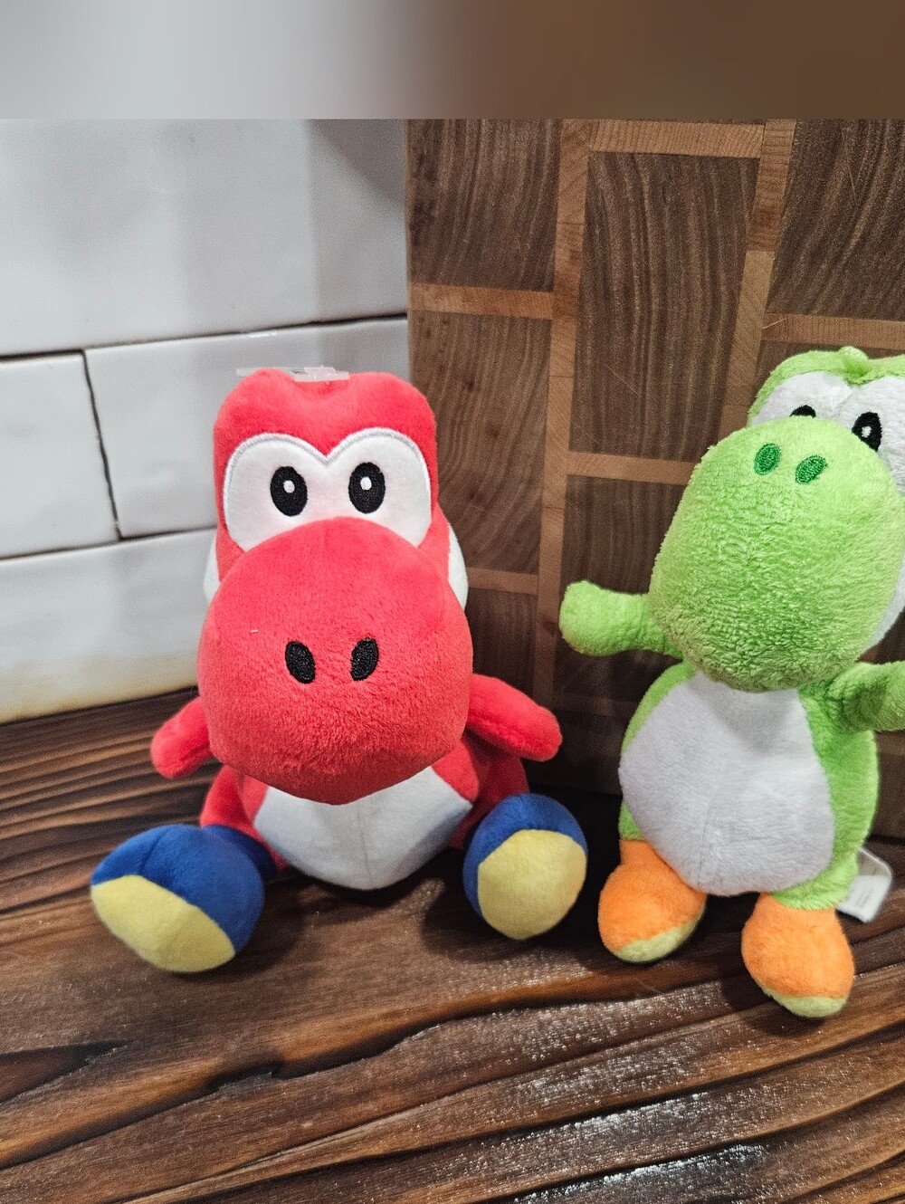 Super Mario Bros Nintendo Yoshi Green & Red Plush